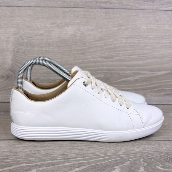 Cole Haan Grand Cross Court Women’s Sz 6.5B White Leather Low Top Sneakers - Picture 1 of 10